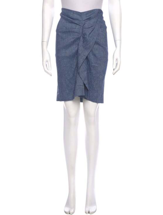 Isabel Marant Etoile Dresses & Skirts - ISABEL MARANT ETOILE Denim Ruched Pencil Skirt Sz 36